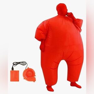 Red Inflatable Costume Body Suit,Halloween Christmas Costumes Adult